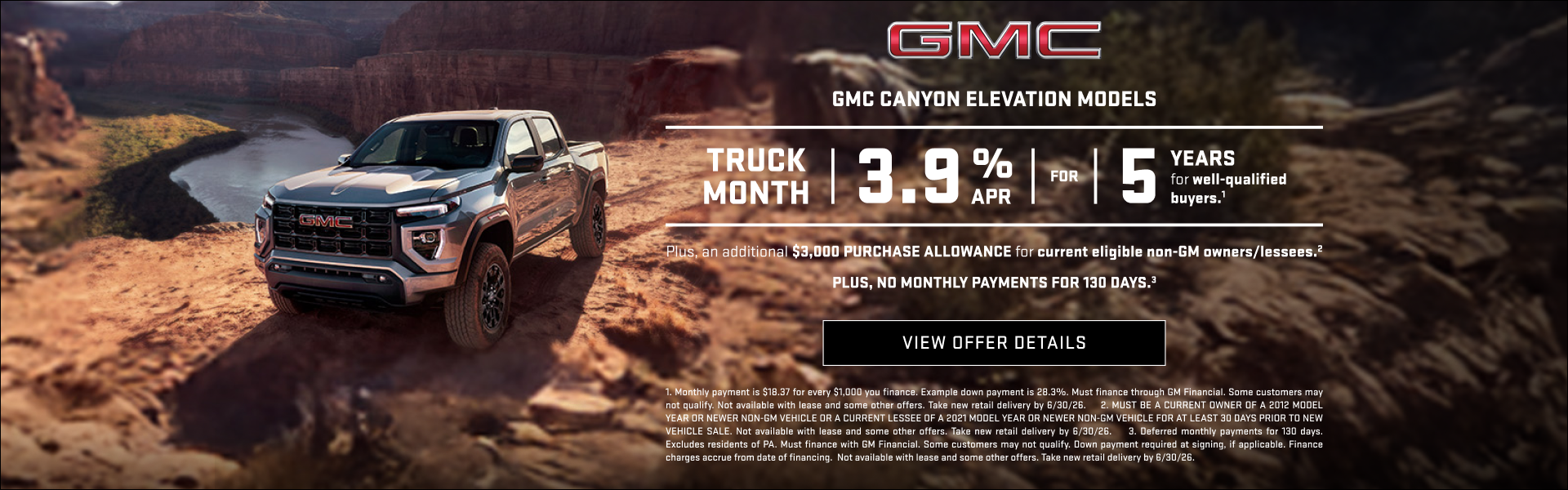 2026 Canyon Elevation